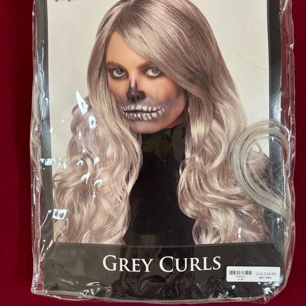 Silver Waves Costume Wig